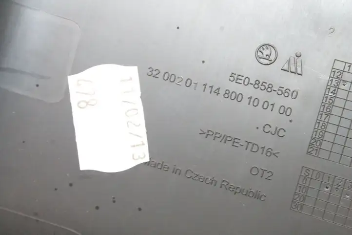 Skoda Octavia Mk3 (5E) (2013 - 2019) 5E0858560 Обшивка рулевой колонки — фото 5