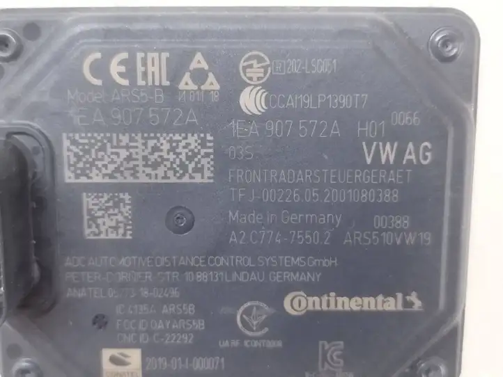 Volkswagen ID.3 (2019 - ) 1EA907572A Блок управления круиз-контролем — фото 3