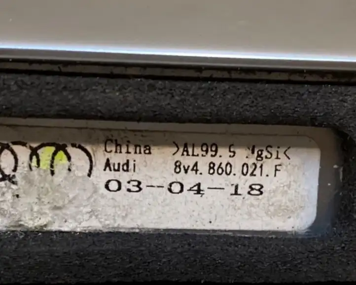 Audi A3/S3 8V (2016 - 2020) 8V4860021F Рейлинги крыши — фото 7