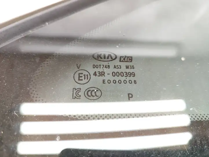 Kia Sorento (2017 - 2020) 43R000399 Заднее боковое стекло — фото 3