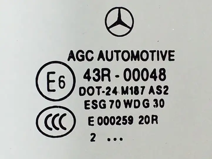 Mercedes-Benz C W204 (2007 - 2014) A2046706412 Заднее боковое стекло — фото 2