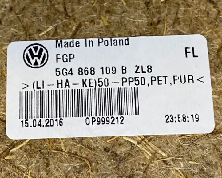Volkswagen Golf VII (2013 - 2019) 5G4867011CR Обшивка передней двери — фото 4