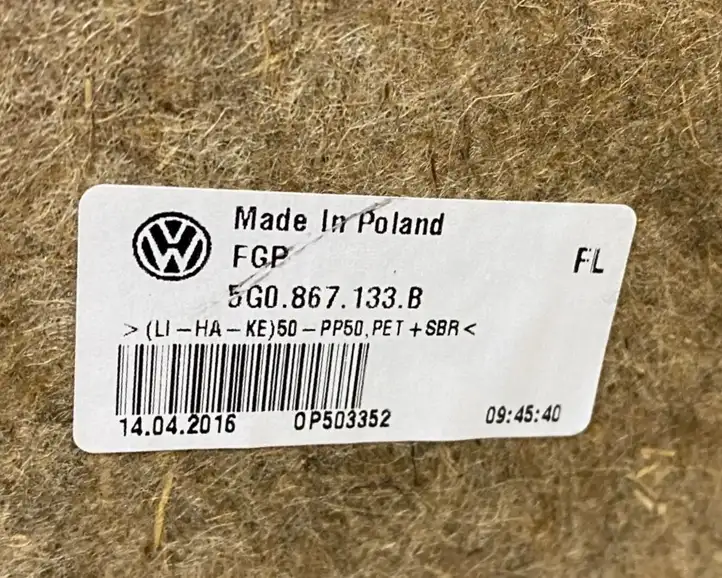Volkswagen Golf VII (2013 - 2019) 5G4867011CR Обшивка передней двери — фото 5
