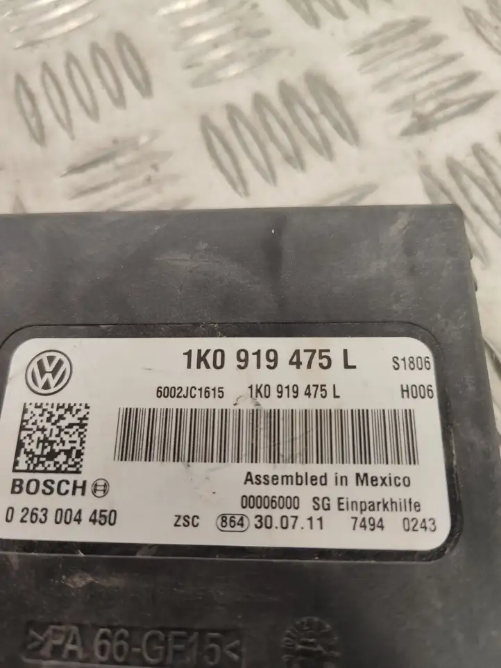 Volkswagen Caddy (2010 - 2015) 1K0919475L Блок управления парктрониками — фото 3