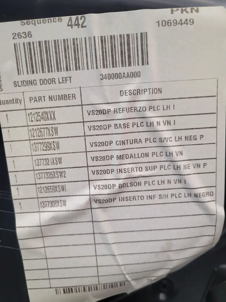 Mercedes-Benz Vito W447 (2014 - ) A4477375060 Обшивка раздвижной двери — фото 12