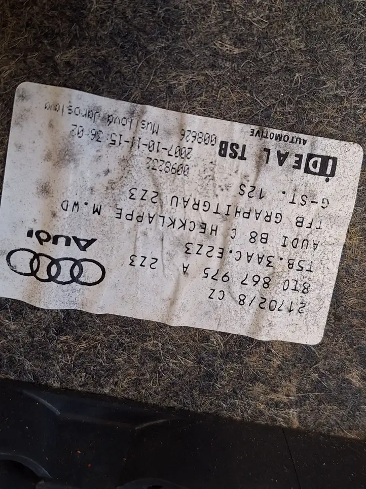 Audi A5 8T 8F (2007 - 2011) 8T0867975A Обшивка багажника — фото 3