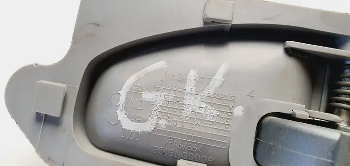 Citroen Xsara Picasso (1999 - 2012) 9631487777 Внутренняя ручка задней двери — фото 3
