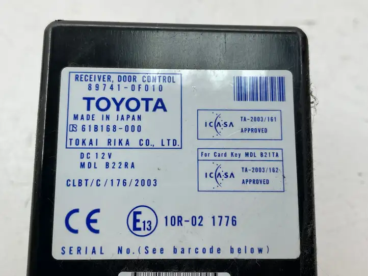 Toyota Corolla Verso AR10 (2004 - 2009) 897410F010 Прочие блоки управления — фото 2