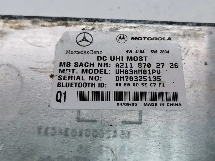 Mercedes-Benz B-class W245 (2005 - 2008) A2118702726 Bluetooth модуль — фото 2