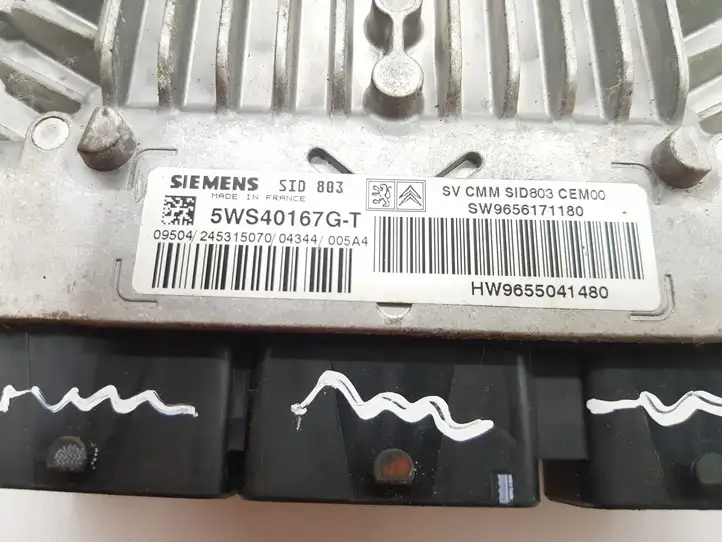 Peugeot 407 (2004 - 2011)  5WS40167GT Блок управления двигателя