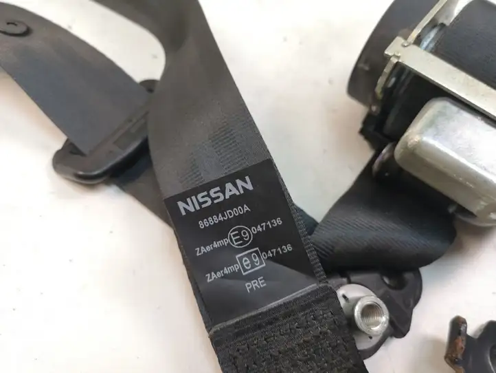 Nissan Qashqai (2006 - 2010) 86884JD00A Передний ремень безопасности — фото 3