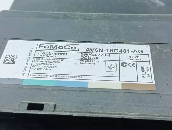 Ford Focus (2011 - 2015) AV6N19G481 Блок управления центральным замком — фото 7