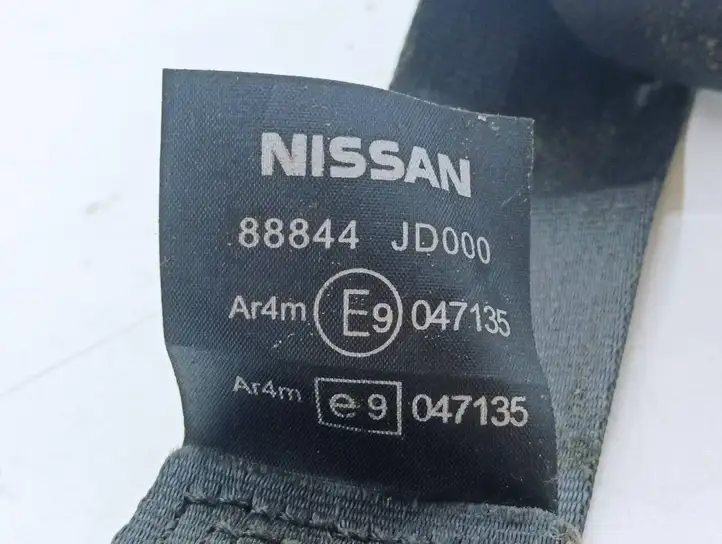 Nissan Qashqai (2006 - 2010) 88844JD000 Задний ремень безопасности — фото 5