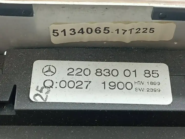 Mercedes-Benz S W220 (1998 - 2006) 2208300185 Блок управления климат-контролем — фото 6