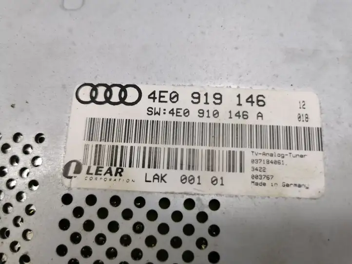 Audi A8 S8 D3 4E (2002 - 2005) 4E0919146 Модуль управления видео — фото 6