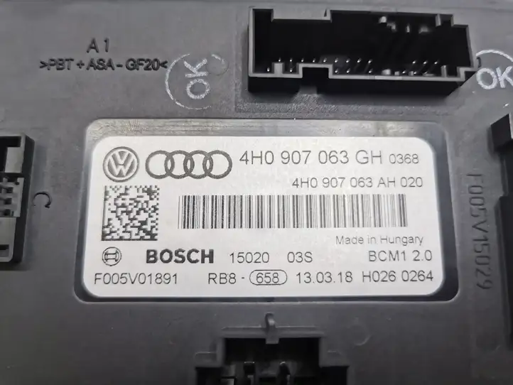 Audi A6 C7 (2014 - 2018) 4H0907063GH Модуль комфорта — фото 4