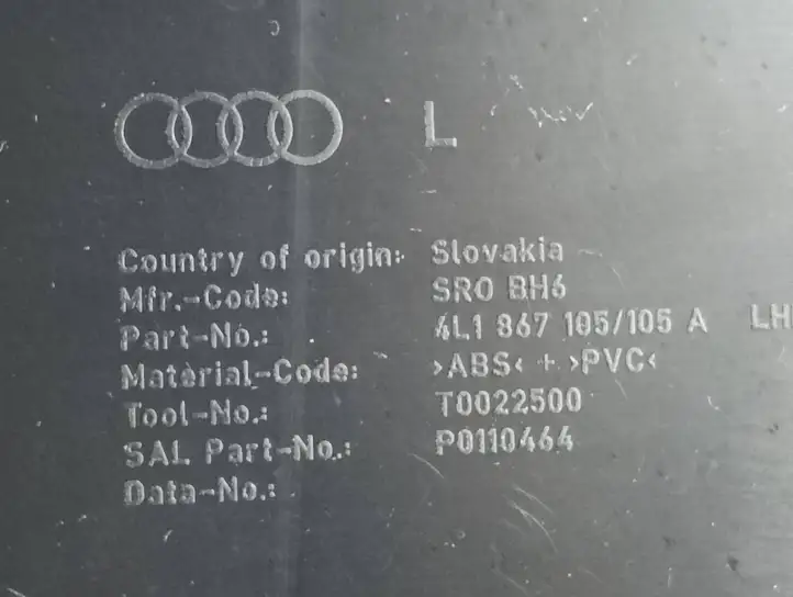 Audi Q7 4L (2005 - 2009) 4L1867105 Обшивка передней двери — фото 6