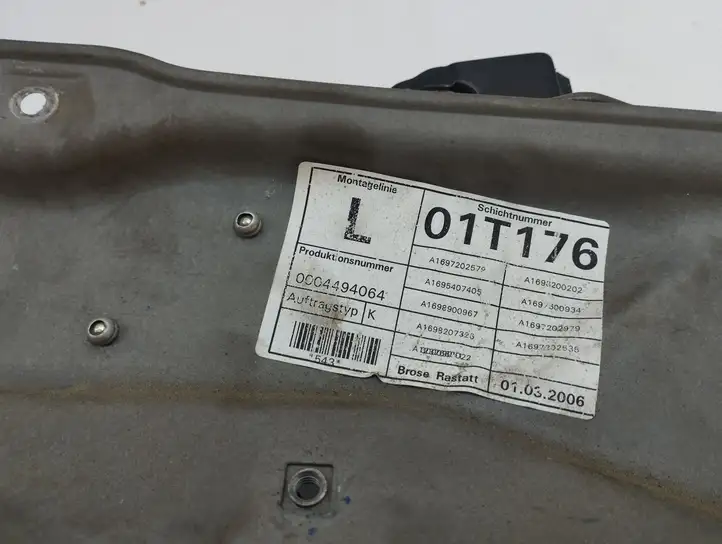 Mercedes-Benz B-class W245 (2005 - 2008) A1697202979 Стеклоподъемник передней двери (без мотора) — фото 5