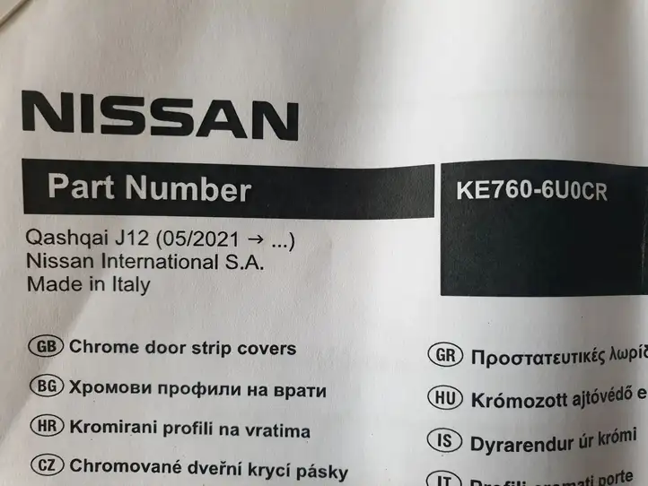 Nissan Qashqai J12 (2021 - ) KE7606U0CR Прочие внешние детали — фото 4