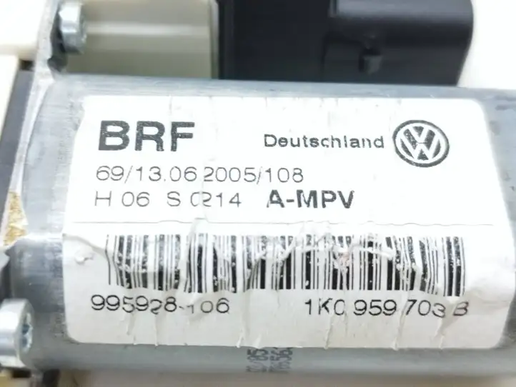 Volkswagen Touran I (2003 - 2010) 1K0959703B Стеклоподъемник задней двери — фото 7