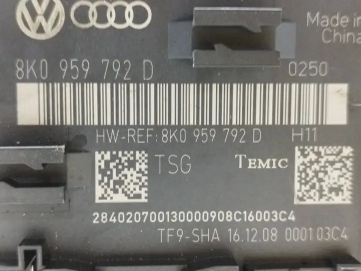 Audi Q5 SQ5 (2008 - 2012) 8K0959792D Блок управления дверью — фото 5