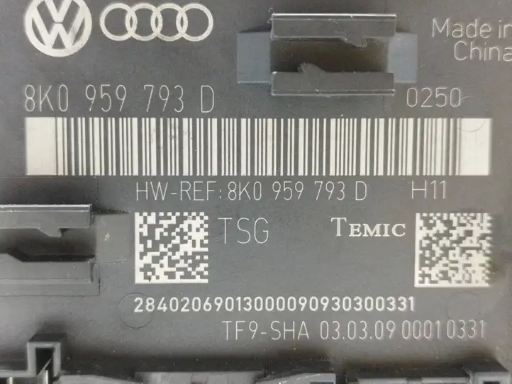 Audi A4 S4 B8 8K (2007 - 2011) 8K0959793D Блок управления дверью — фото 5