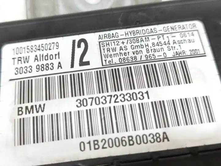 BMW X5 E53 (1999 - 2006) 30339883A Подушка безопасности двери — фото 6