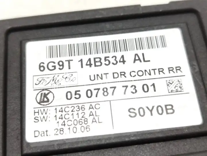 Ford S-MAX (2006 - 2010) 6G9T14B534AL Блок управления дверью — фото 5