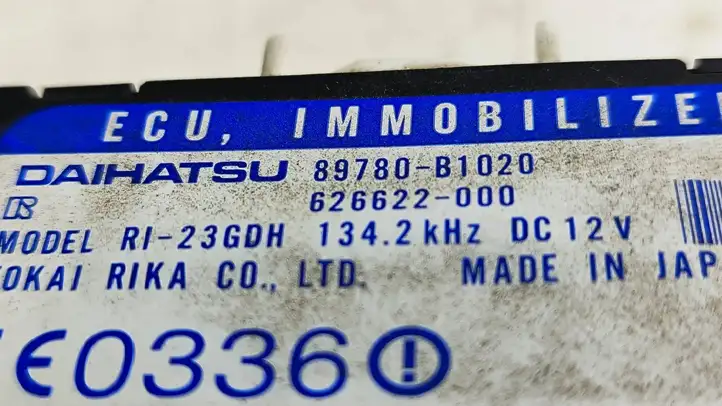 Daihatsu Sirion (2005 - 2007) 89780B1020 Блок иммобилайзера — фото 2