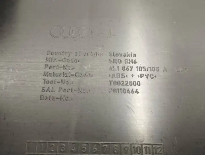 Audi Q7 4L (2005 - 2009) 4L1867105A Обшивка передней двери — фото 6