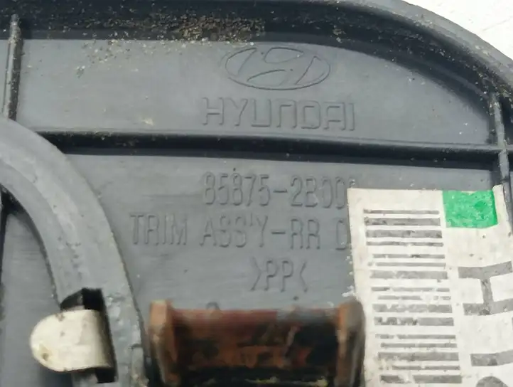 Hyundai Santa Fe (2005 - 2009) 858812B000 Внутренняя отделка переднего порога — фото 6