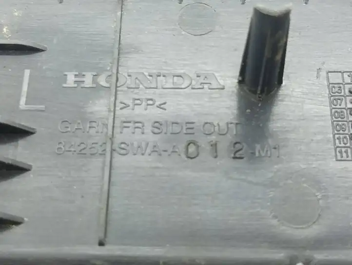Honda CR-V (2009 - 2012) 84262SWAA Отделка переднего порога — фото 4