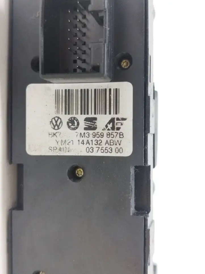 Volkswagen Sharan (2000 - 2003) 7M3959857B Кнопка стеклоподъемников — фото 2