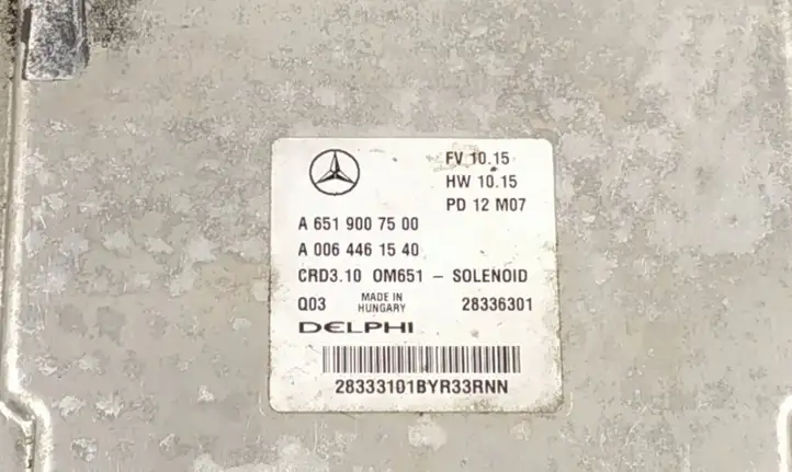 Mercedes-Benz C W204 (2007 - 2014) Блок управления двигателем (ЭБУ) — фото 7