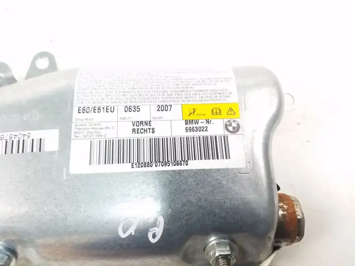 BMW 5 E60 E61 (2004 - 2010) 6963022 Подушка безопасности двери — фото 4
