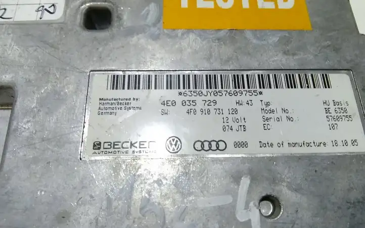 Audi A6 S6 C6 4F (2004 - 2008) 4E0035729 Модуль комфорта — фото 3