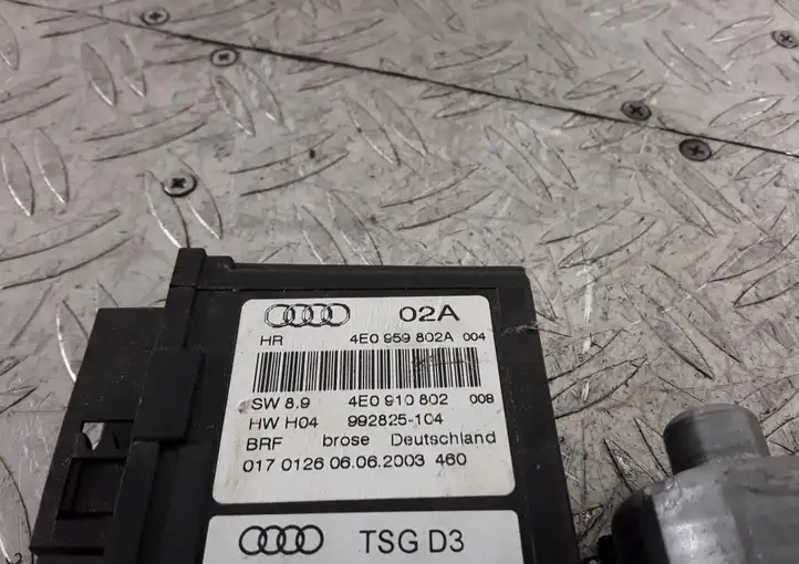 Audi A8 S8 D3 4E (2002 - 2005) 4E0910802 Стеклоподъемник задней двери — фото 5