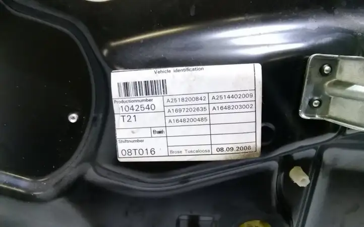 Mercedes-Benz R W251 (2005 - 2013) A2518200842 Стеклоподъемник передней двери (без мотора) — фото 3