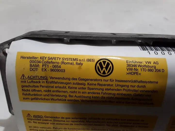 Volkswagen Touran I (2003 - 2010) 1T0880204D Подушка безопасности пассажира — фото 4