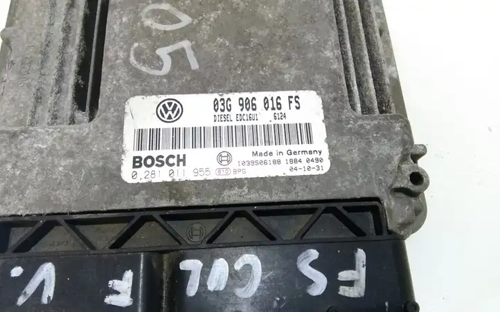 Volkswagen Golf V (2003 - 2009) 03G906016FS Блок управления двигателем (ЭБУ) — фото 3