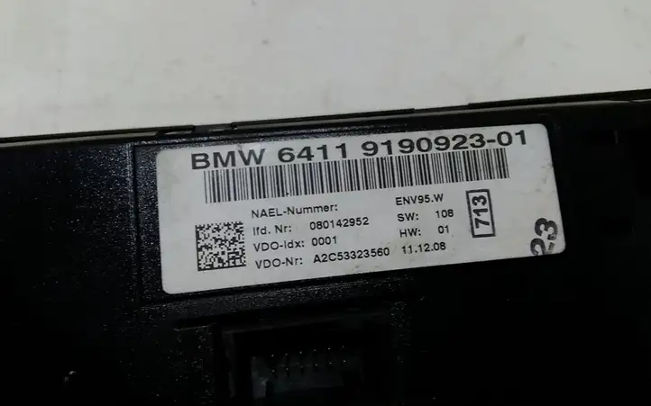 BMW 3 E90 E91 (2005 - 2012) 64119190923 Блок управления климат-контролем — фото 5