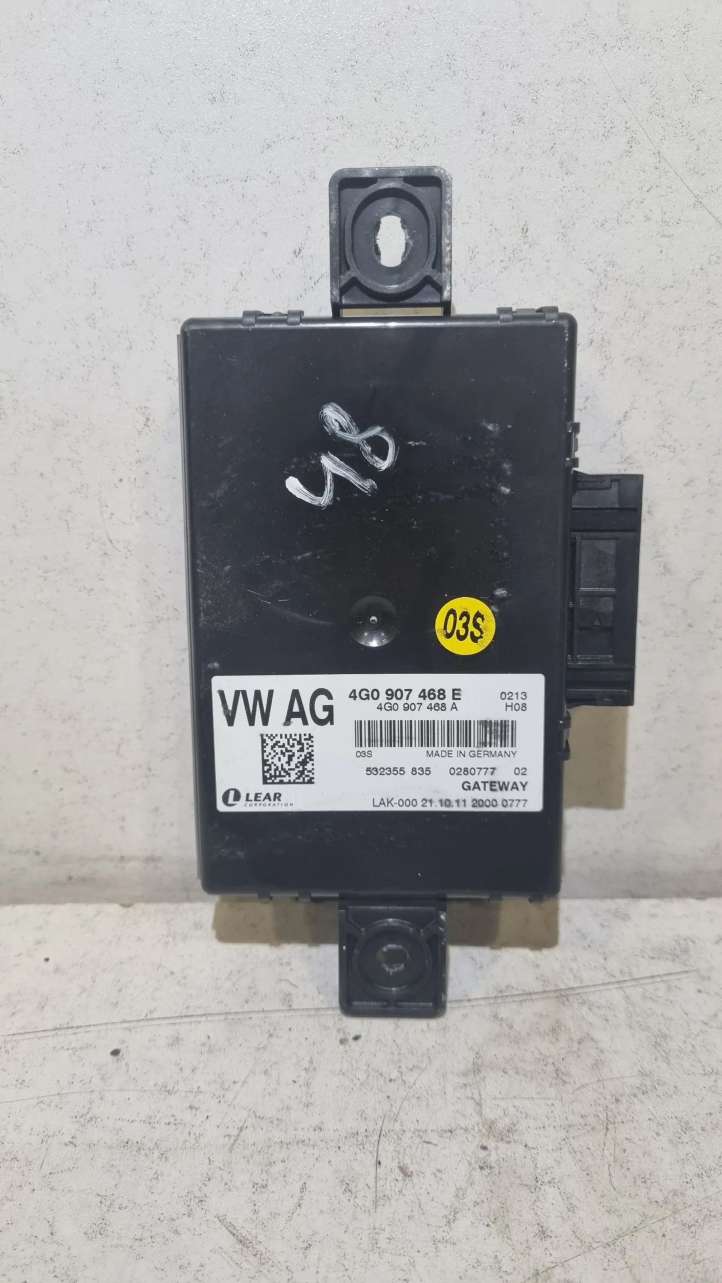 4G0907468E Audi A6 S6 C7 4G Gateway valdymo modulis