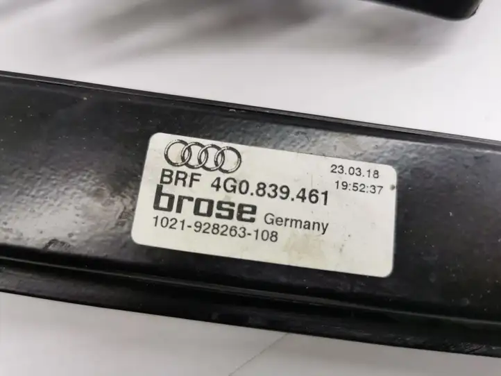Audi A6 C7 (2014 - 2018) 4G0839461 Стеклоподъемник задней двери без мотора — фото 2
