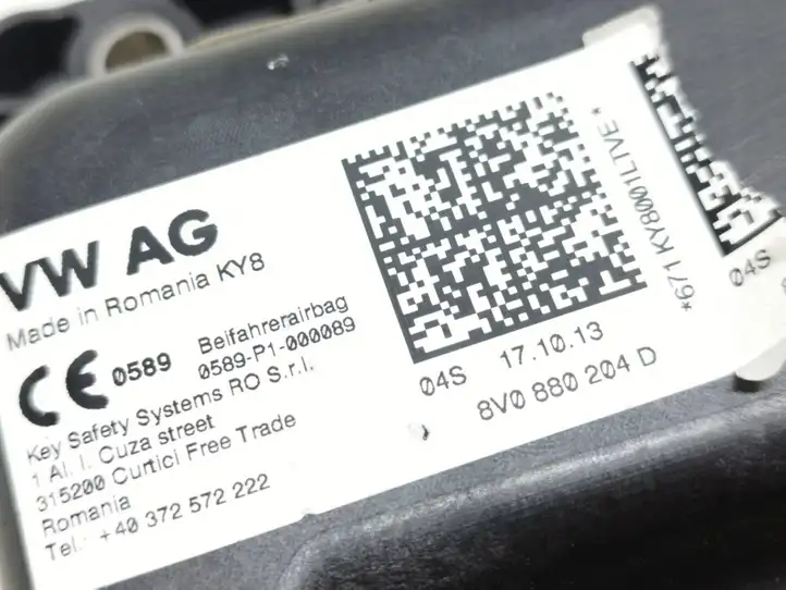 Audi A3/S3 8V (2012 - 2016) 8V0880204D Подушка безопасности пассажира — фото 7