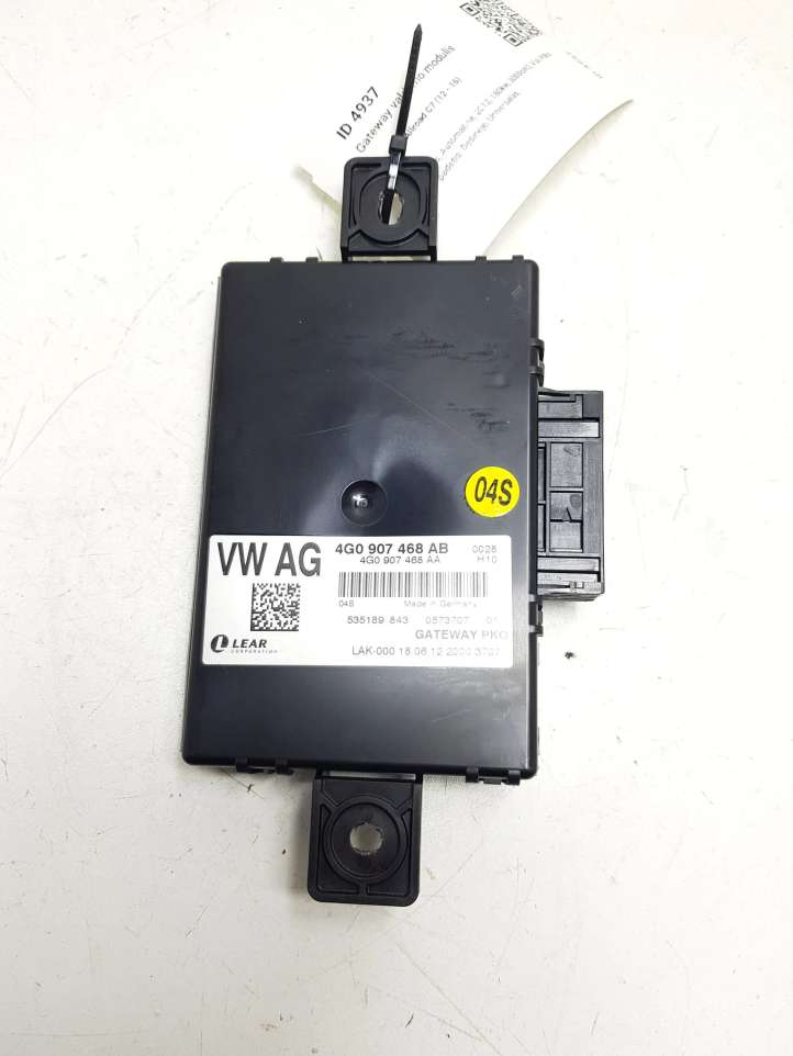 4G0907468AB Audi A6 Allroad C7 Gateway valdymo modulis