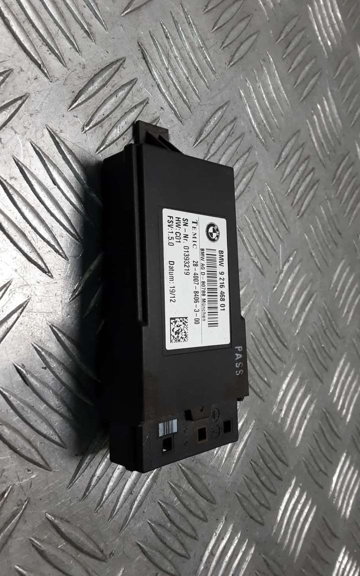 921646801 BMW 5 F10 F11 Sėdynės valdymo blokas