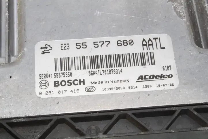 Opel Astra H (2004 - 2009) 55577680 Блок управления двигателем (ЭБУ) — фото 2
