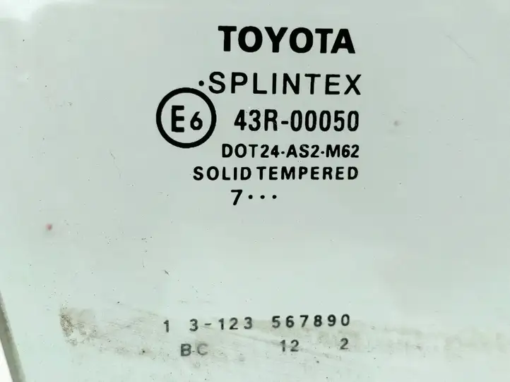 Toyota Avensis T250 (2006 - 2009) 43R00050 Стекло передней двери — фото 3