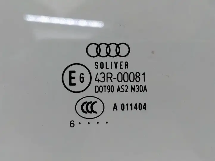 Audi A4 S4 B7 8E 8H (2004 - 2009) 43r00081 Стекло задней двери — фото 3