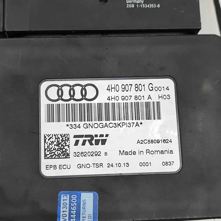 Audi RS6 C7 (2012 - 2014) 4H0907801A Блок управления стояночным тормозом (EPB) — фото 7